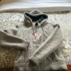 Women’s Gray Hooded Wool Jacket